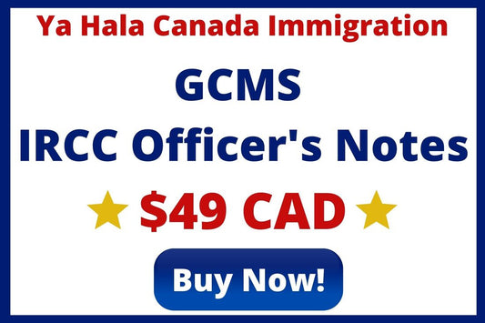 GCMS IRCC Officer's Notes